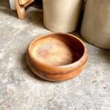 Salad bowl, cut into turned wood