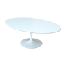Eero Saarinen white coffee table "Tulip" Knoll edition