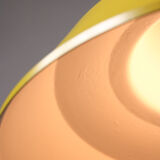 Vintage yellow metal lamp