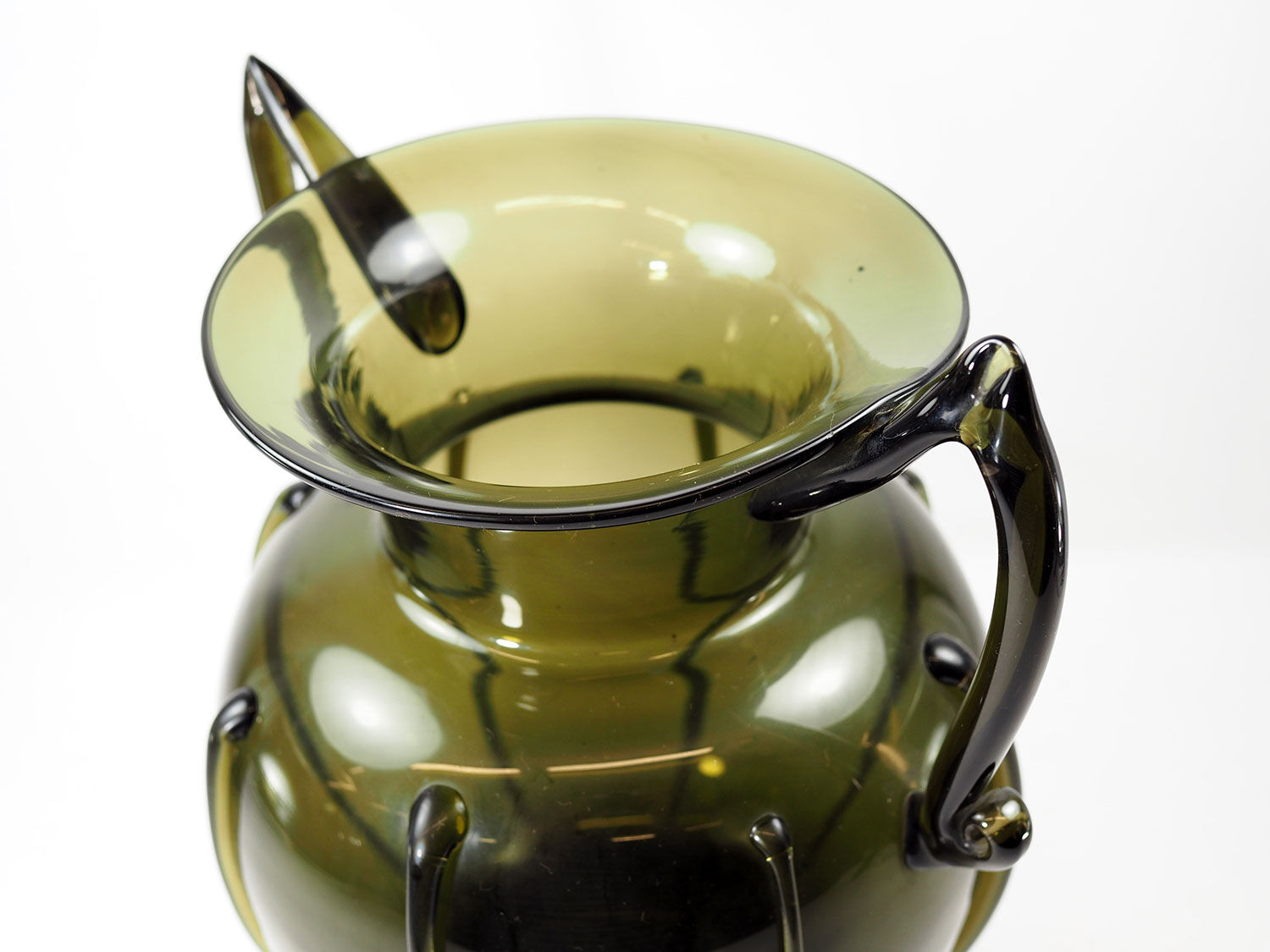 Art deco glass vase by Vittorio Zecchin for Cappellin Venini, 1920s