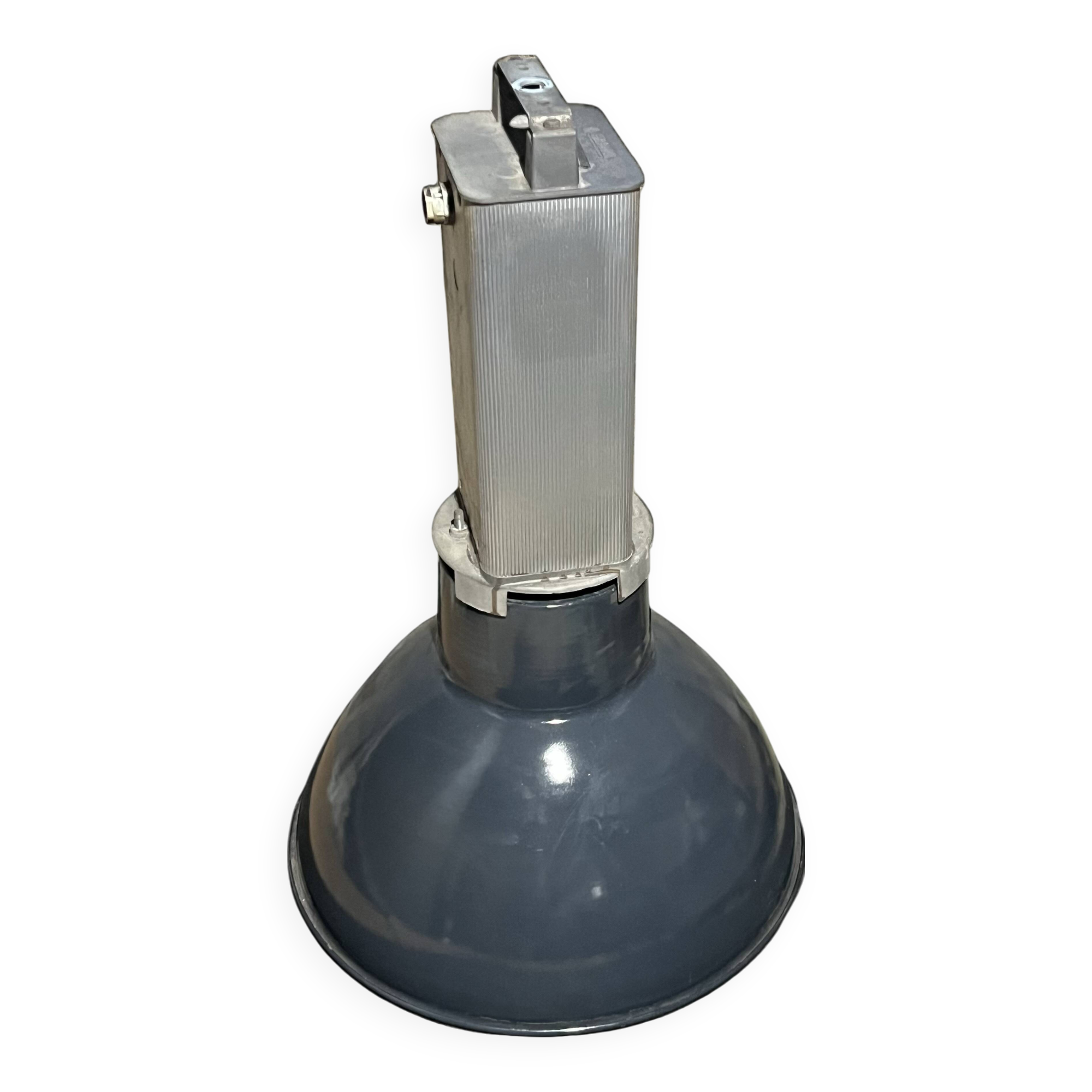 Mazda enameled industrial chandelier