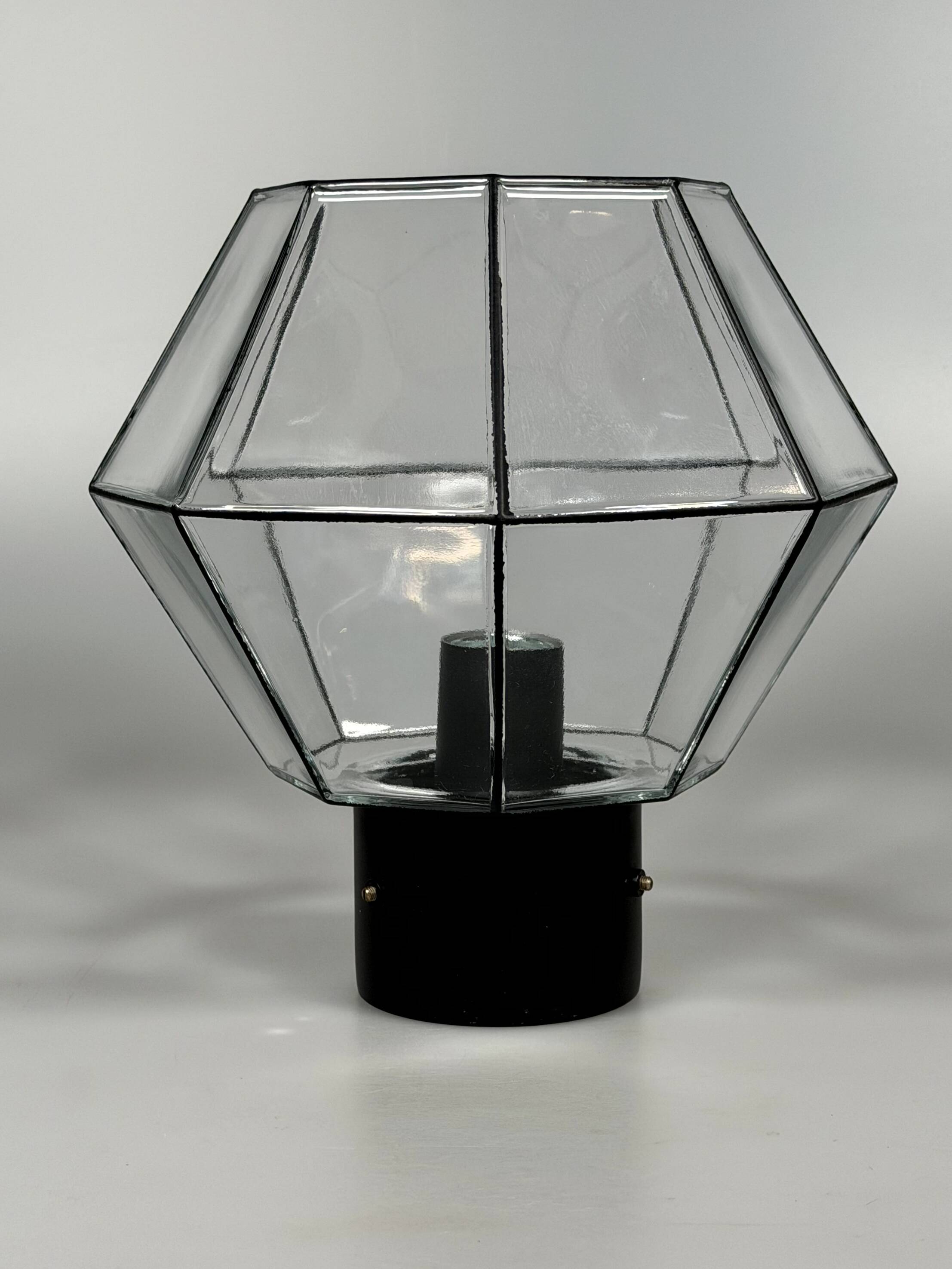 1960s 1970s Ceiling Lamp by Glashütte Limburg Germany Space Age Design
