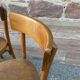 4 curved wooden chairs bistro coffee barter vintage