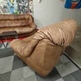 JF Mur Line Vintage Soft Leather Armchairs