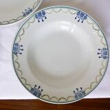 3 vintage soup plates from St Amand 220645
