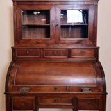 Louis XVI period cylinder desk in solid Cuban mahogany circa 1760