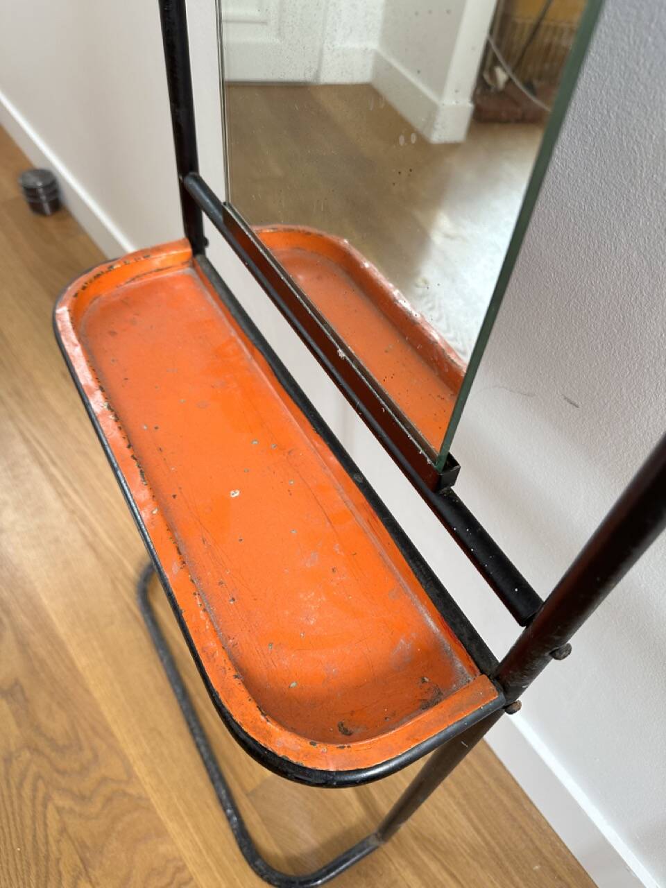 Vintage mirrored coat rack - 1950