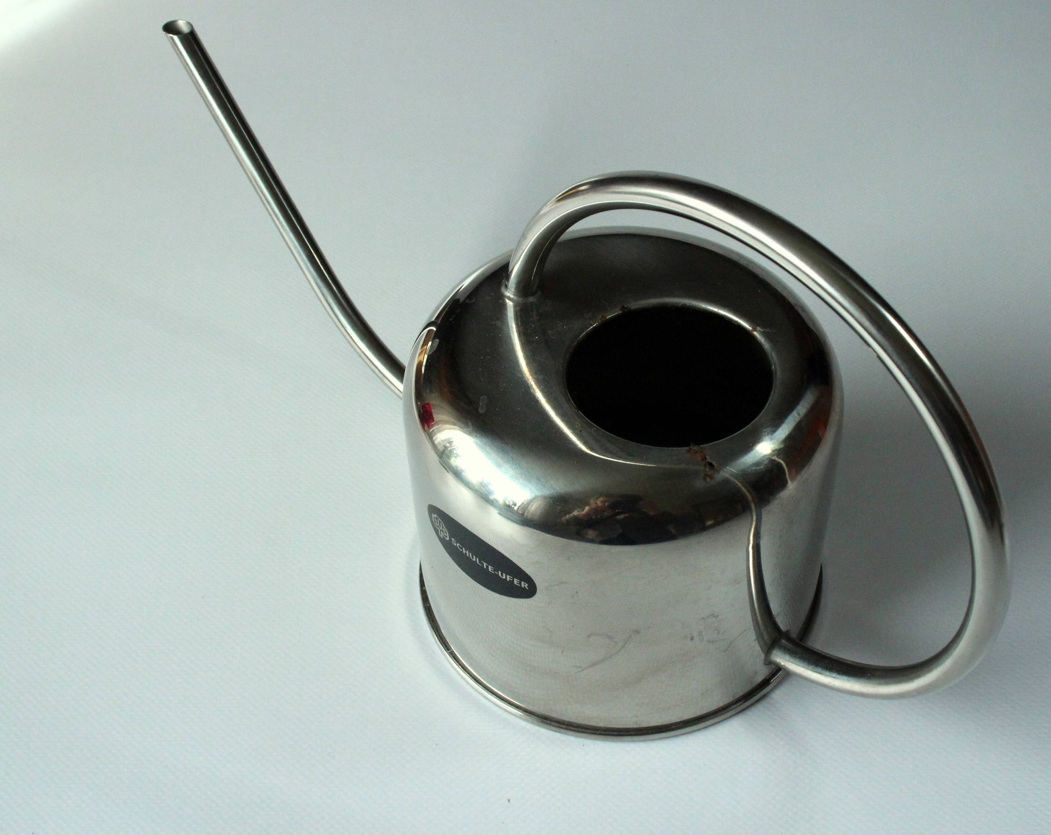 Stainless steel watering can, ideal for orchids and cactus, vintage from the 80s