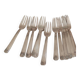 12 silver-plated cake forks. Art Deco. In box.