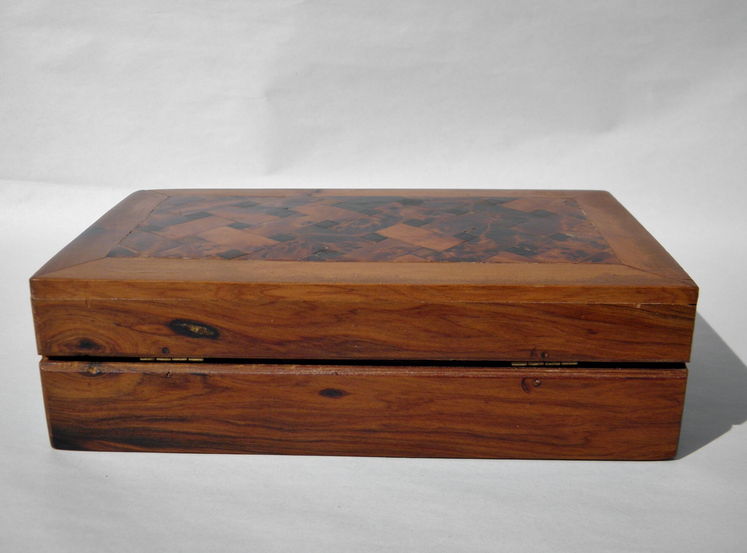 Cedar marquetry box