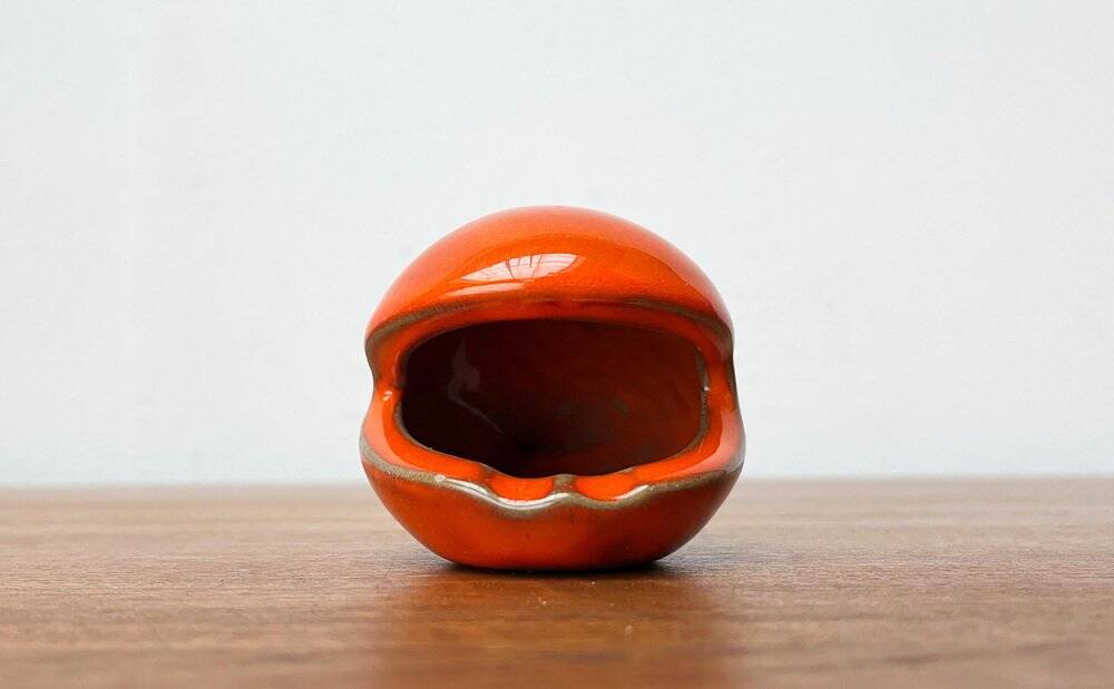 Whale Figurine Ashtray in Ceramic by Ceramica D'Arte, Salerno, Italy, 1970s