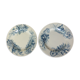 2 flat plates vintage K&G Luneville hunting model 220540