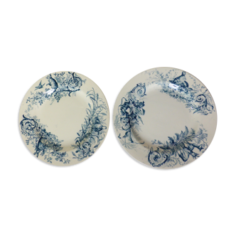 2 flat plates vintage K&G Luneville hunting model 220540