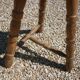 Vintage wooden tripod stool