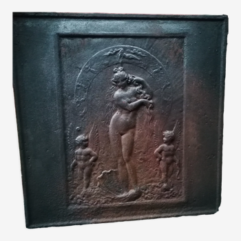 Fireplace plate 59x59 cm