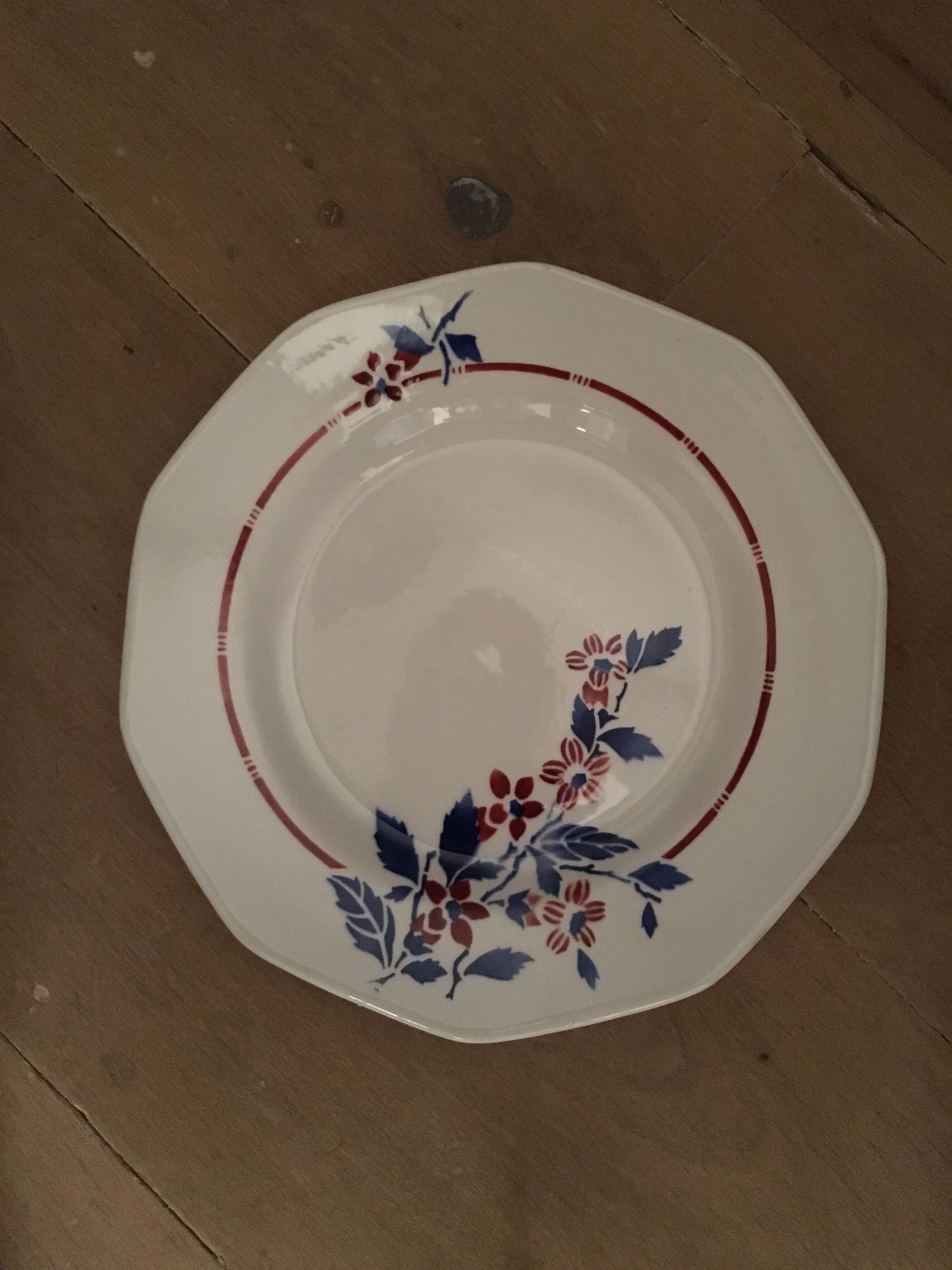 Set of 5 plates the amandinoise