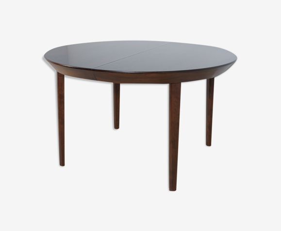 Table extensible en palissandre du milieu du siècle par Ole Hald pour Gudme Møbelfabrik, années 1970