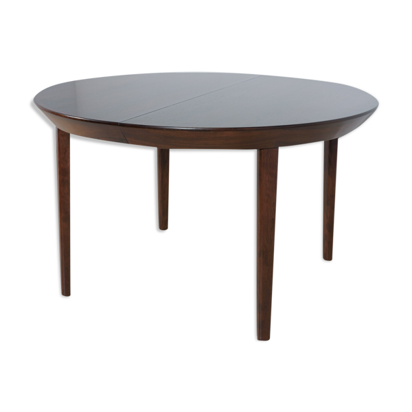 Table extensible en palissandre du milieu du siècle par Ole Hald pour Gudme Møbelfabrik, années 1970