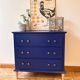 Commode bleue nocturne