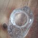 Clear glass tea light candle holder