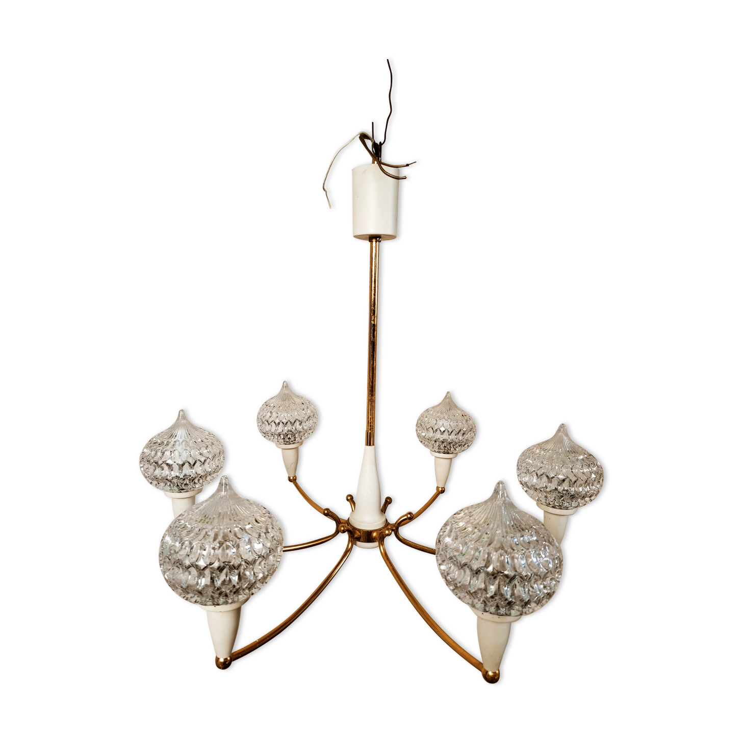 Star chandelier 50s Maison Arlus