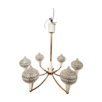 Star chandelier 50s Maison Arlus