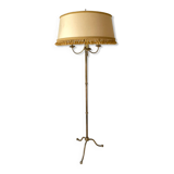 Tripod floor lamp in gilded brass 3 lights
