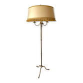 Tripod floor lamp in gilded brass 3 lights