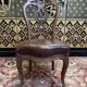 Set of 8 Italian Louis Philippe chairs from the Napoleon III period in leather