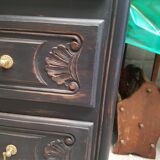 Black chest of drawers 3 drawers