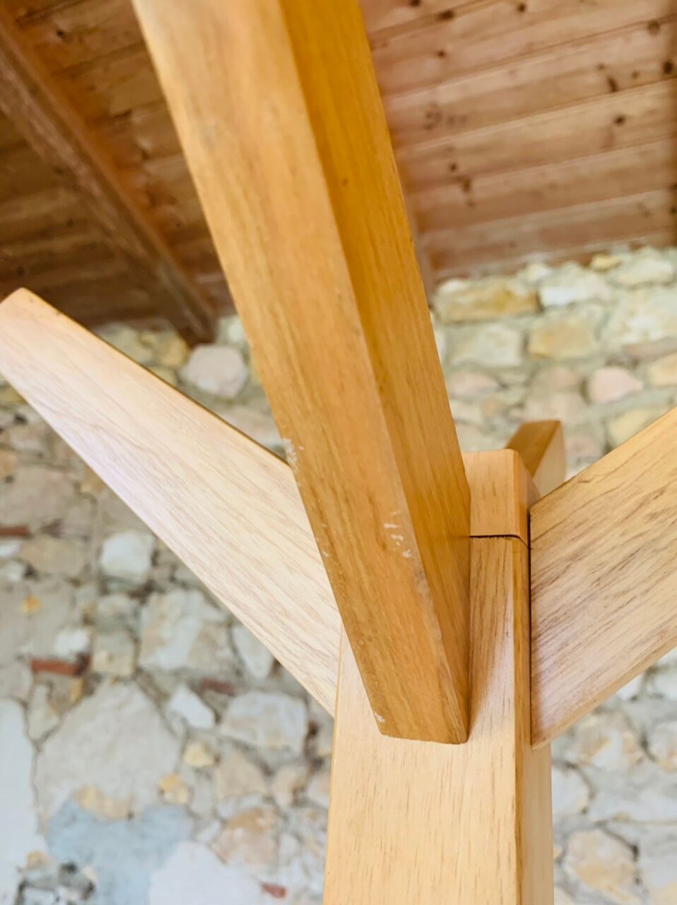 Vintage floor-standing coat rack, circa 1970s