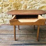 Table d'appoint vintage en bois , circa 50's