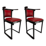 Fledermaus Chairs attributed to Josef Hoffmann, Austria, 1905, Set of 2