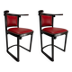 Fledermaus Chairs attributed to Josef Hoffmann, Austria, 1905, Set of 2