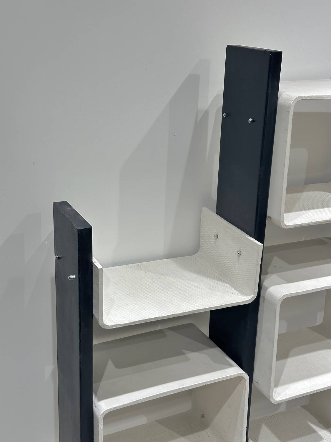 Large fiber and wood  shelf