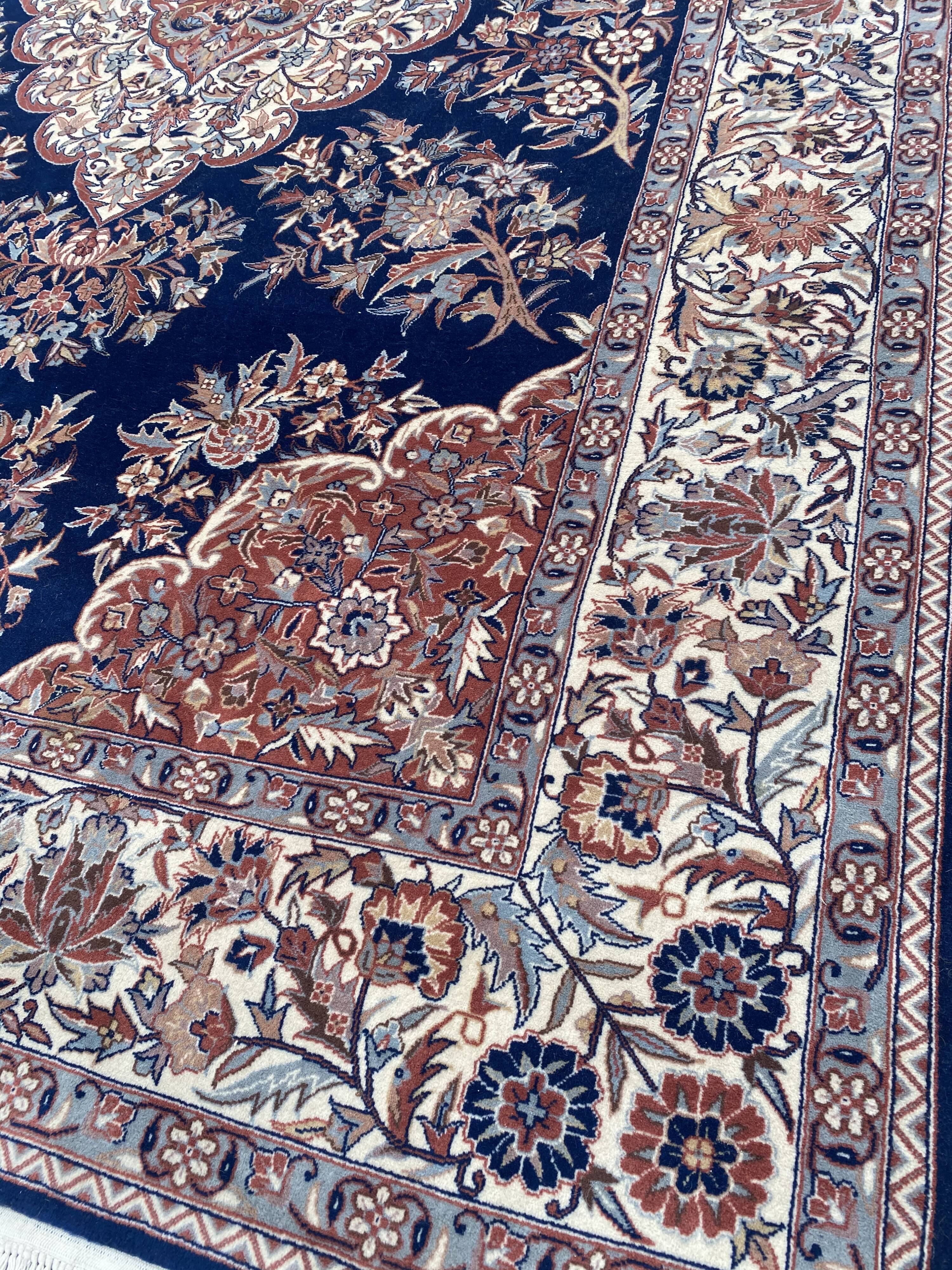 Nice big vintage carpet Sino Persian fine handmade 185x285 cm