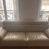 3-seater leather sofa Poltrona Frau