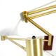 Retro Vintage Danish Jo Hammerborg Fog & Morup Brass Wall Lamp Light 60s 70s
