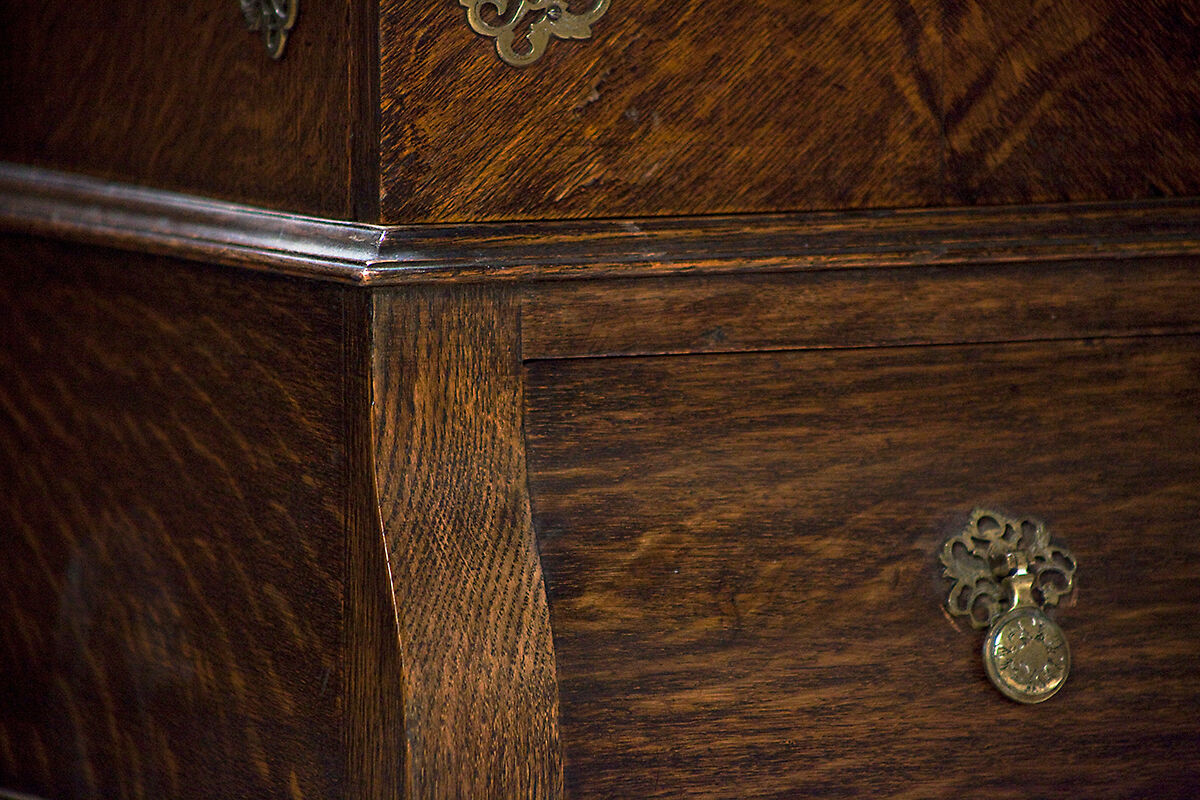 Oak cocktail cabinet early 1900