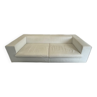 Designer leather sofa