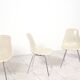 Ensemble de 4 chaises Eames en fibre de verre avec base en H pour Fehlbaum par Herman Miller