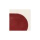 Duo of abstract paintings in burgundy on paper signed Eawy.
