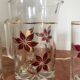 Orangeade service from the 70s with flowers