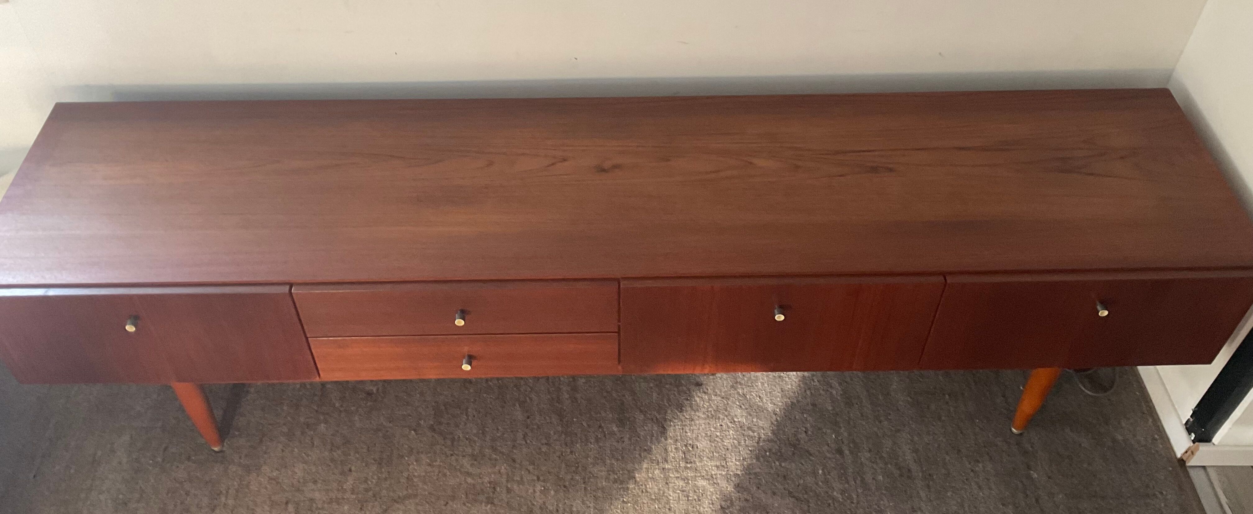 Scandinavian teak row from the 60s and 70s