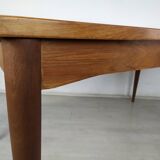 Scandinavian extendable table teak