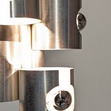Space Age 7-light pipe chandelier, 1960s-70s