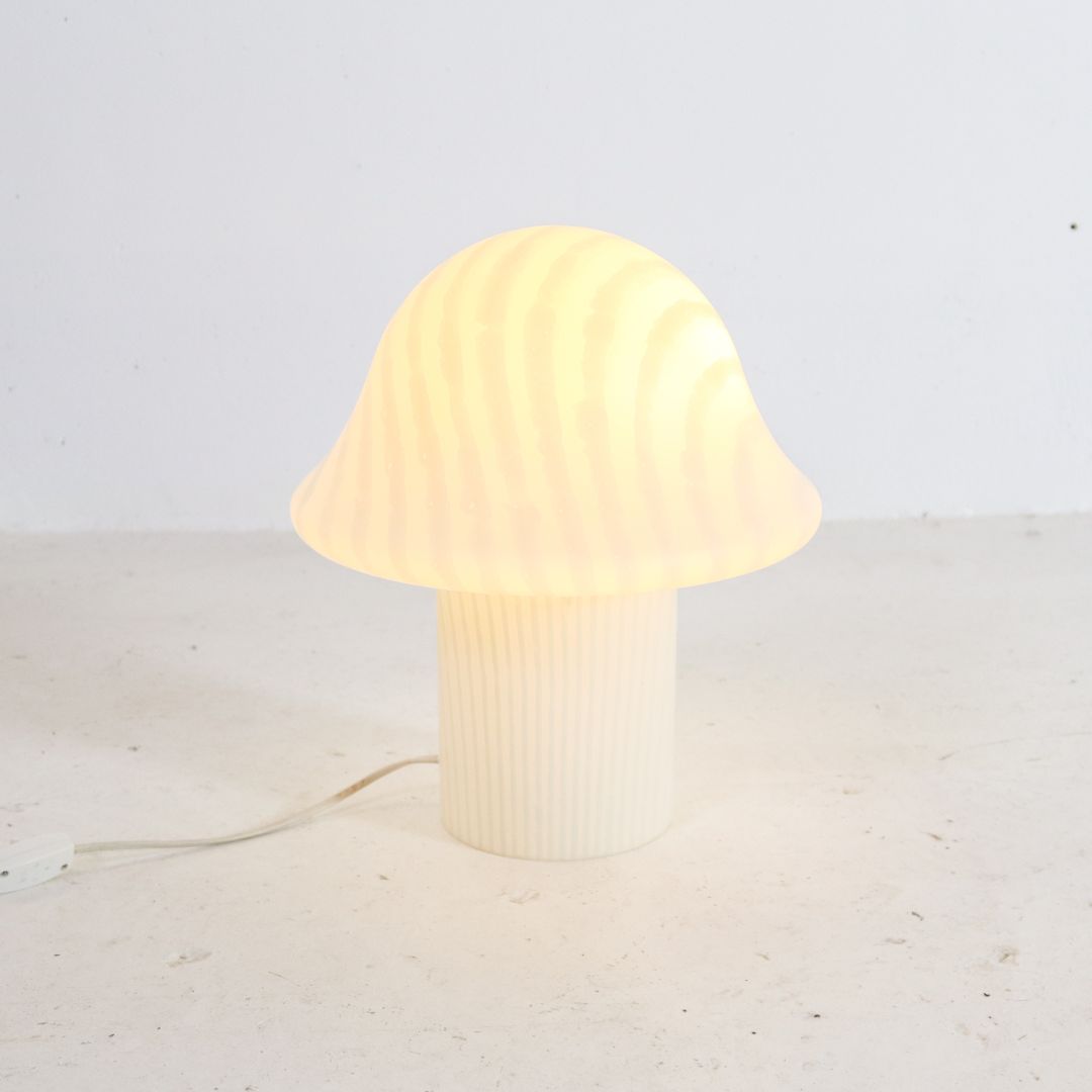 Glass Peil & Putzler mushroom table lamp
