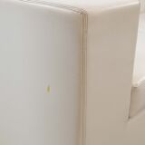 Throw Away sofa by Willie Landels for Zanotta 1965 in white vinyl