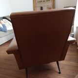 Fauteuil vintage camel