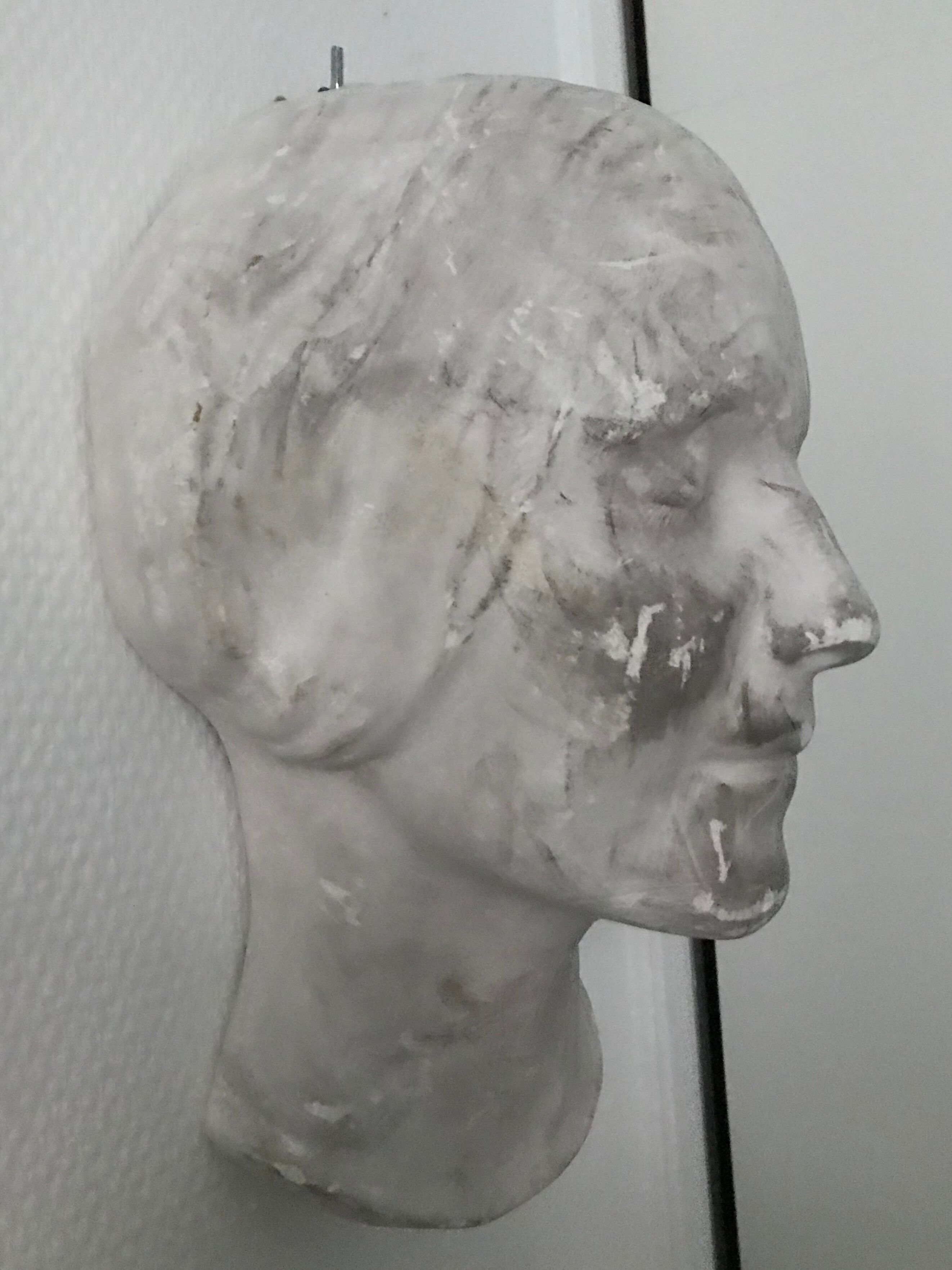 Woman's head in platre
